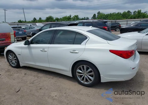 2014 Infiniti Q50 Hybrid Premium from USA, damaged, VIN JN1AV7AP7EM690553